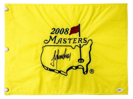 Trevor Immelman Signed 2008 Masters Golf Flag